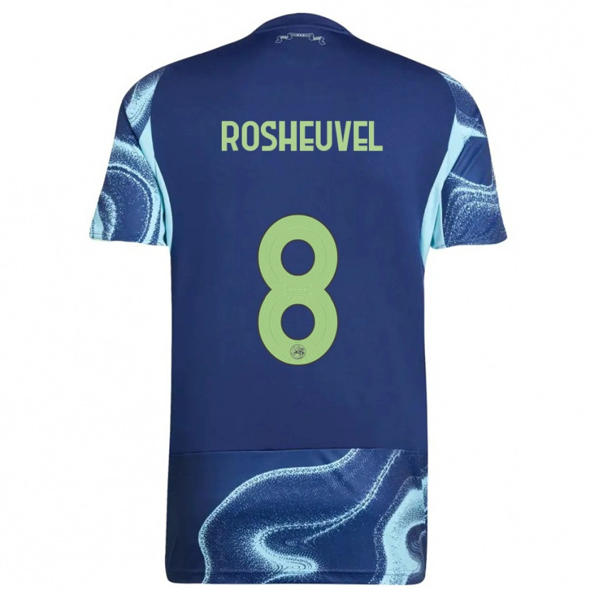 Danxen Homem Camisola Darren Rosheuvel #8 Marinho Azul Celeste Alternativa 2025/26 Camisa Brasil