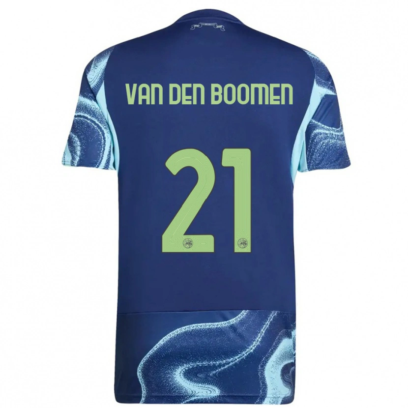 Danxen Homem Camisola Branco Van Den Boomen #21 Marinho Azul Celeste Alternativa 2025/26 Camisa Brasil