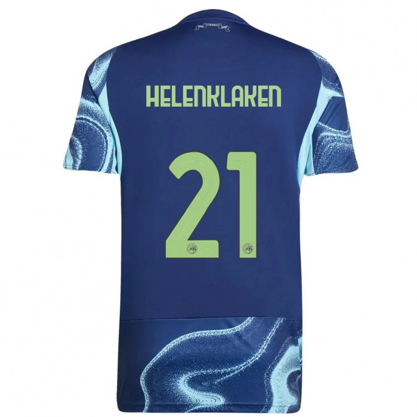 Danxen Homem Camisola Sjors Helenklaken #21 Marinho Azul Celeste Alternativa 2025/26 Camisa Brasil