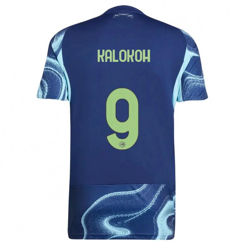 Danxen Homem Camisola David Kalokoh #9 Marinho Azul Celeste Alternativa 2025/26 Camisa Brasil
