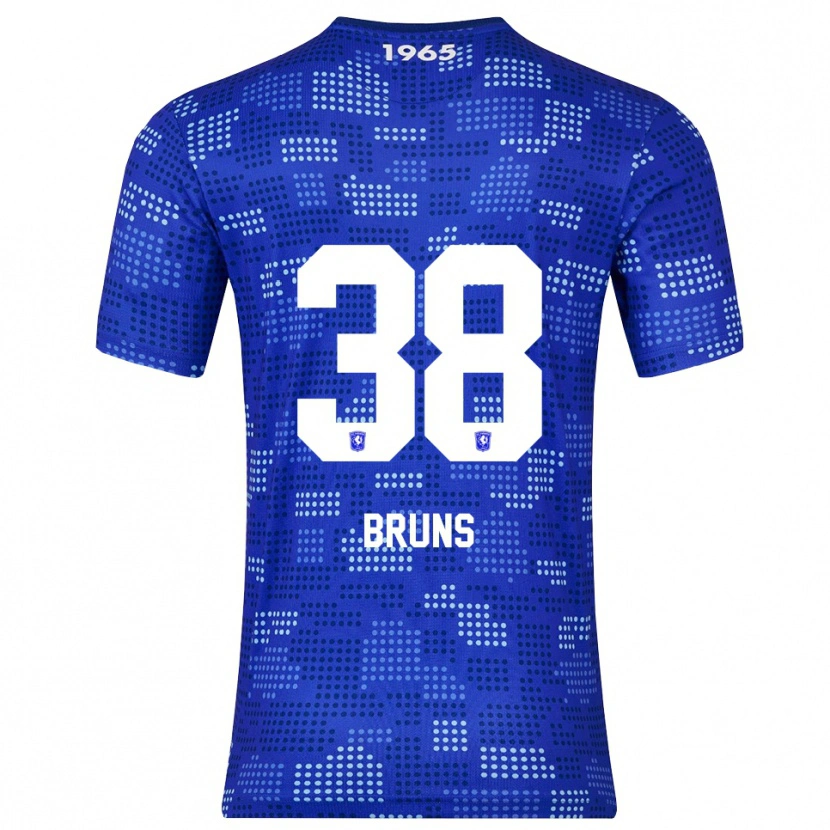 Danxen Homem Camisola Max Bruns #38 Azul Azul Celeste Alternativa 2025/26 Camisa Brasil