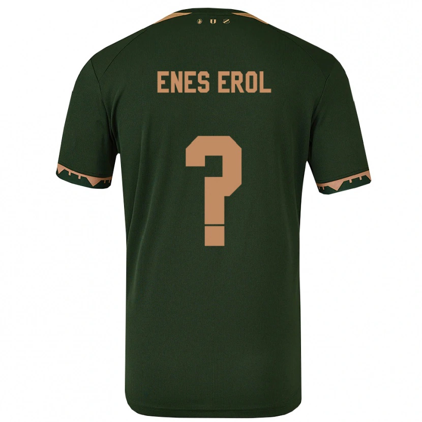 Danxen Homem Camisola Kubilay Enes Erol #0 Verde Dourado Alternativa 2025/26 Camisa Brasil