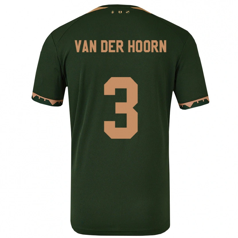 Danxen Homem Camisola Mike Van Der Hoorn #3 Verde Dourado Alternativa 2025/26 Camisa Brasil
