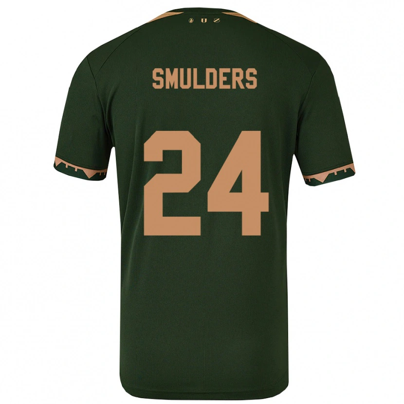 Danxen Homem Camisola Anniek Smulders #24 Verde Dourado Alternativa 2025/26 Camisa Brasil