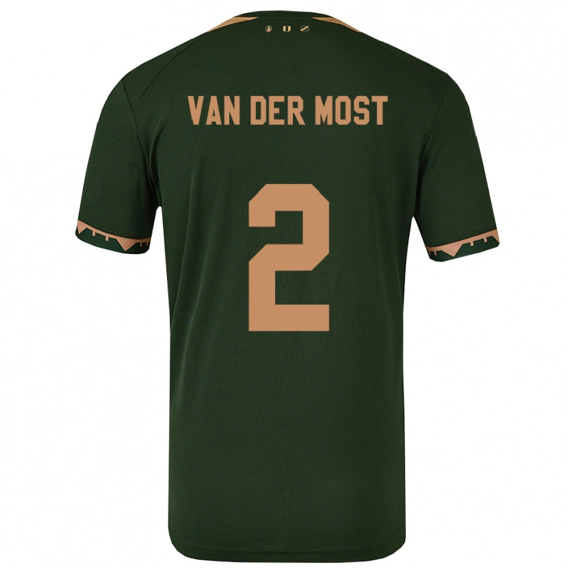 Danxen Homem Camisola Liza Van Der Most #2 Verde Dourado Alternativa 2025/26 Camisa Brasil