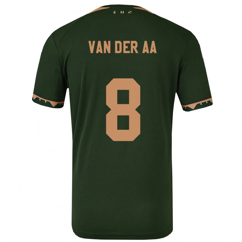 Danxen Homem Camisola Victor Van Der Aa #8 Verde Dourado Alternativa 2025/26 Camisa Brasil