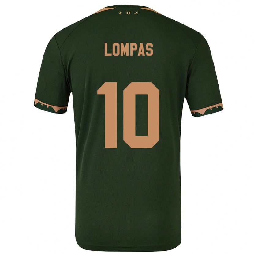 Danxen Homem Camisola Maximos Lompas #10 Verde Dourado Alternativa 2025/26 Camisa Brasil