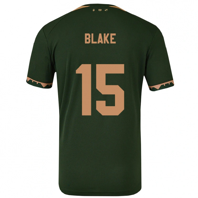 Danxen Homem Camisola Adrian Blake #15 Verde Dourado Alternativa 2025/26 Camisa Brasil