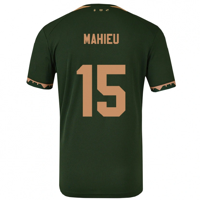 Danxen Homem Camisola Lena Mahieu #15 Verde Dourado Alternativa 2025/26 Camisa Brasil