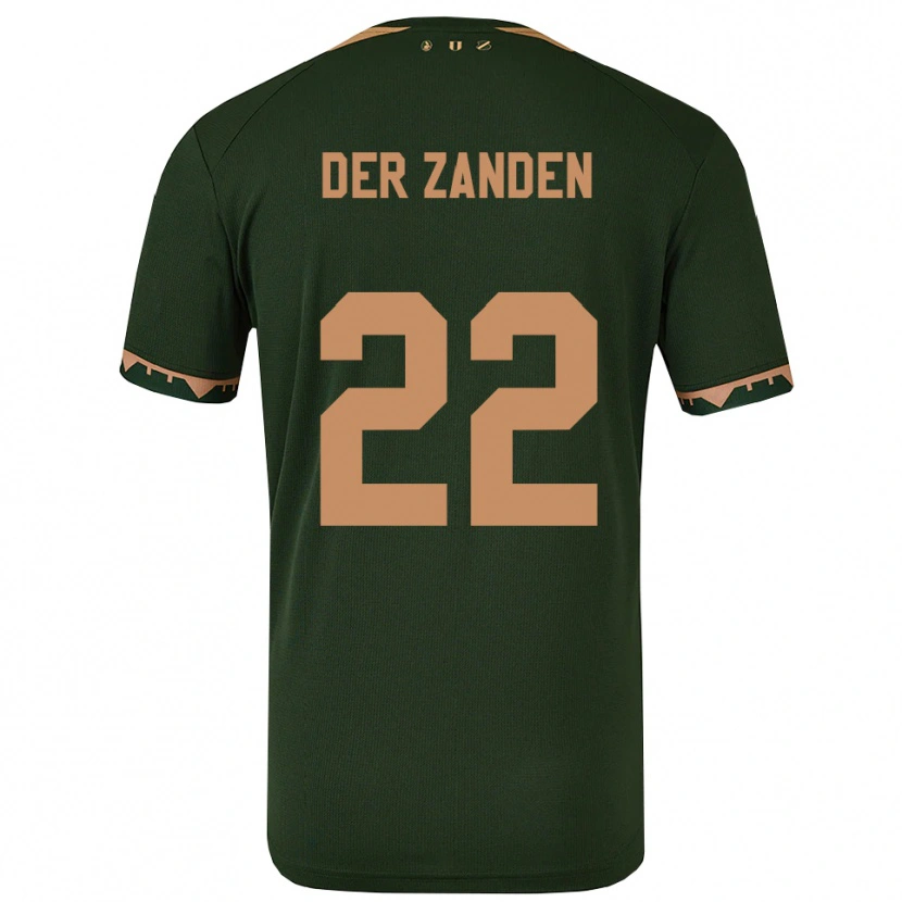 Danxen Homem Camisola Iise Van Der Zanden #22 Verde Dourado Alternativa 2025/26 Camisa Brasil