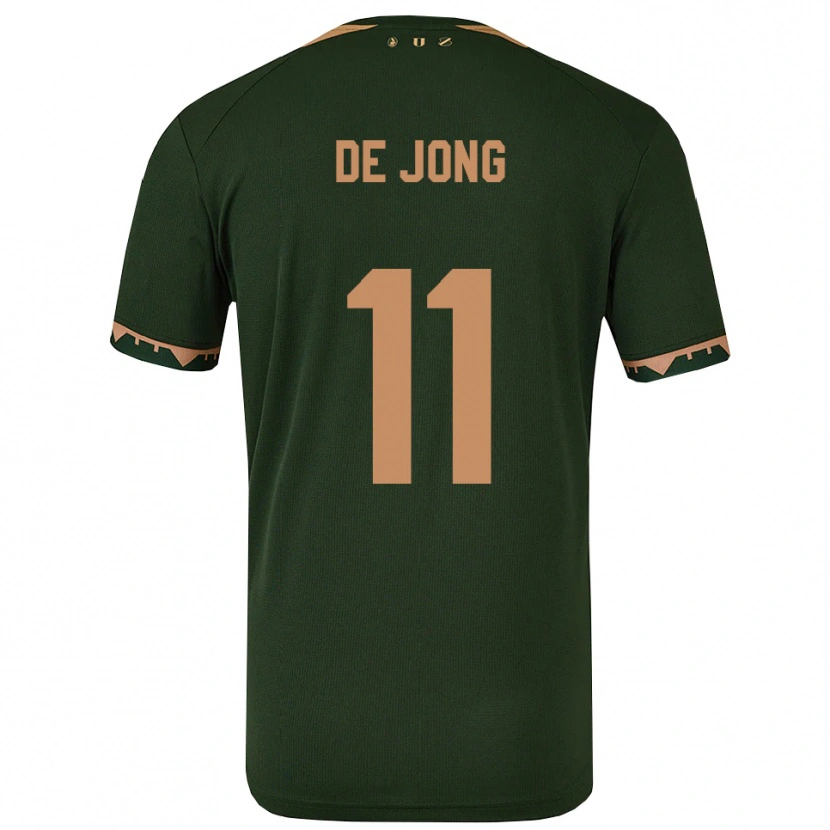 Danxen Homem Camisola Sam De Jong #11 Verde Dourado Alternativa 2025/26 Camisa Brasil