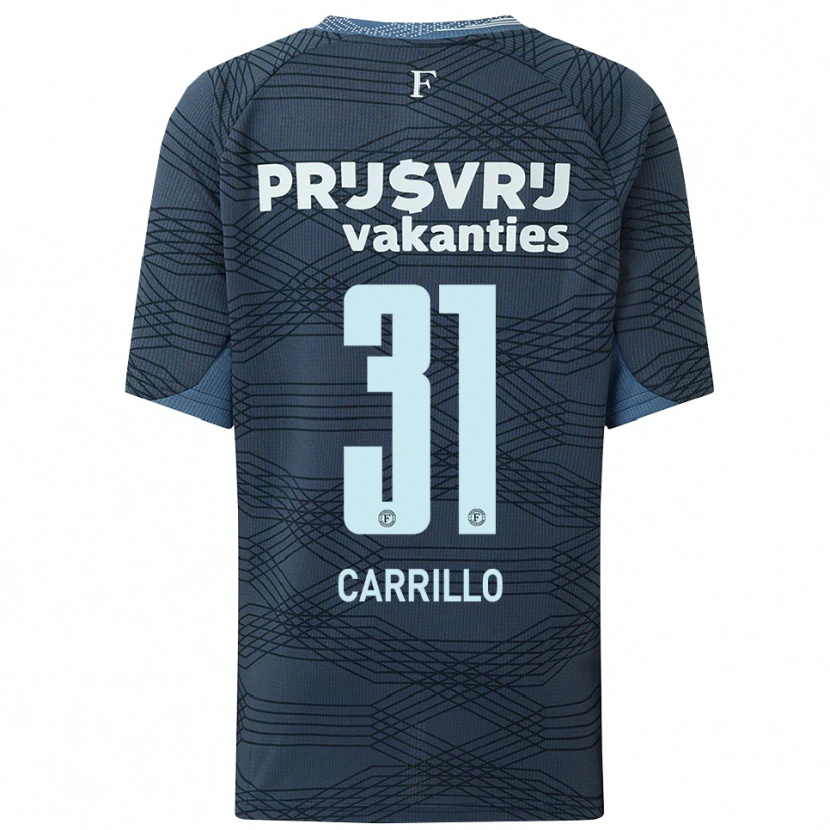 Danxen Homem Camisola Stéphano Carrillo #31 Preto Cinza Alternativa 2025/26 Camisa Brasil
