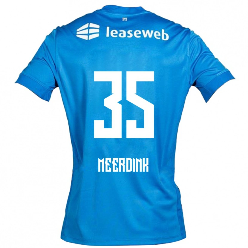 Danxen Homem Camisola Mexx Meerdink #35 Azul Branco Alternativa 2025/26 Camisa Brasil