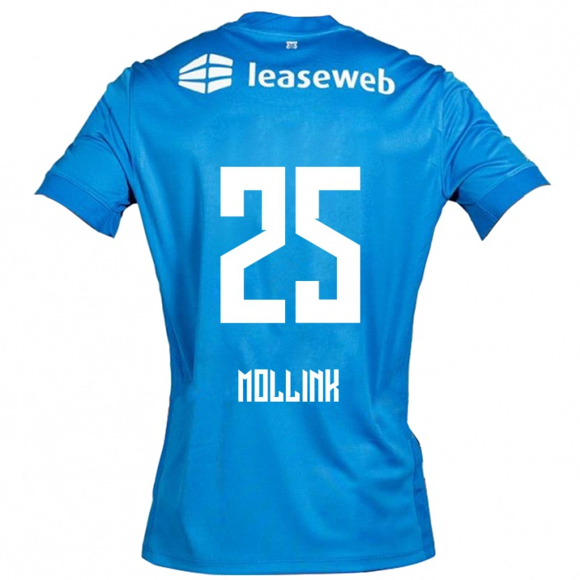 Danxen Homem Camisola Yaël Mollink #25 Azul Branco Alternativa 2025/26 Camisa Brasil