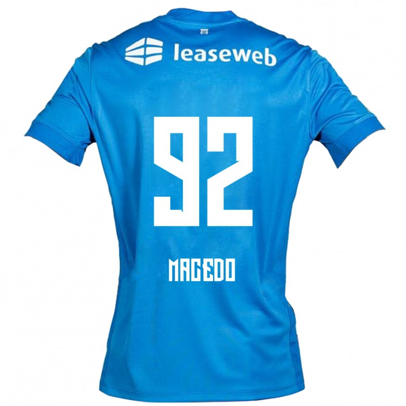 Danxen Homem Camisola Rodrigo Macedo #92 Azul Branco Alternativa 2025/26 Camisa Brasil