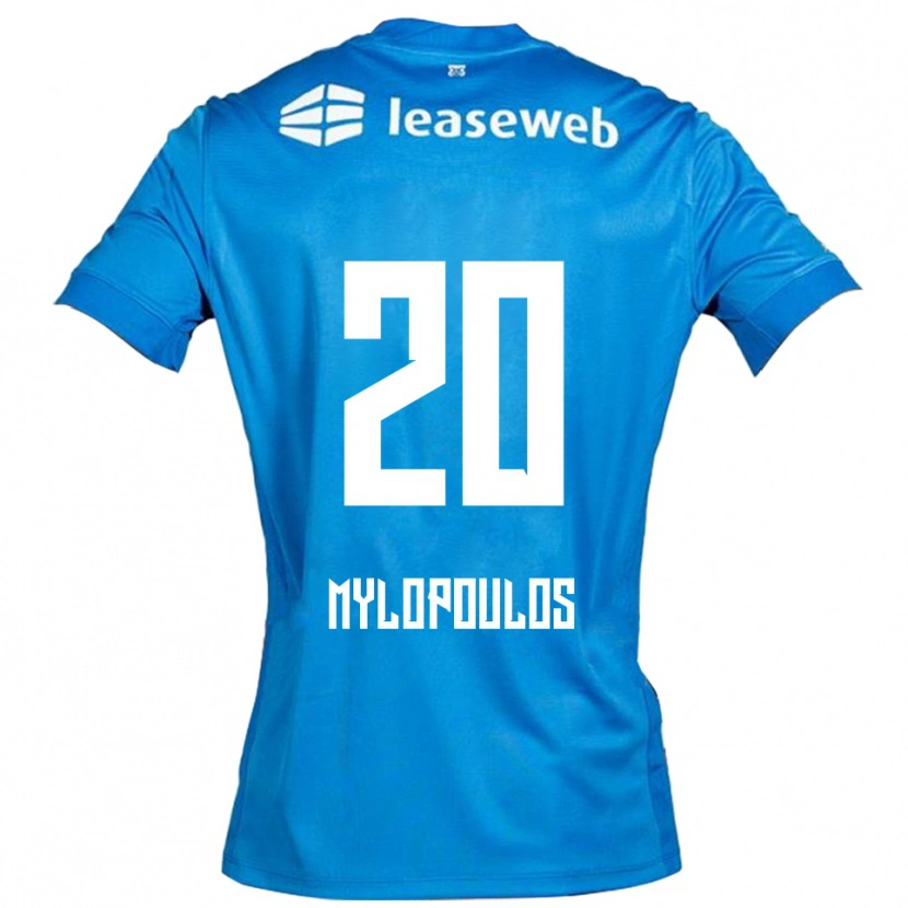 Danxen Homem Camisola Marios Mylopoulos #20 Azul Branco Alternativa 2025/26 Camisa Brasil