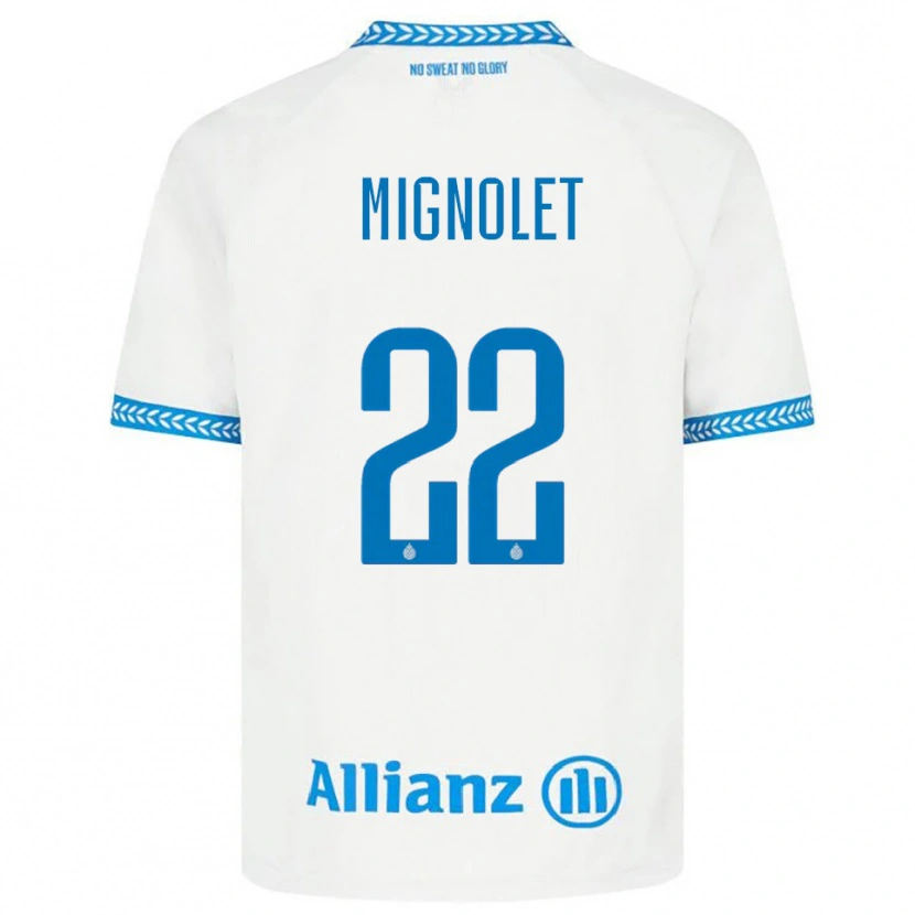 Danxen Homem Camisola Simon Mignolet #22 Azul Branco Alternativa 2025/26 Camisa Brasil