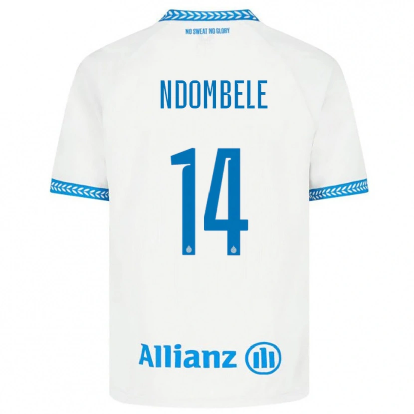 Danxen Homem Camisola Don Ndombele #14 Azul Branco Alternativa 2025/26 Camisa Brasil