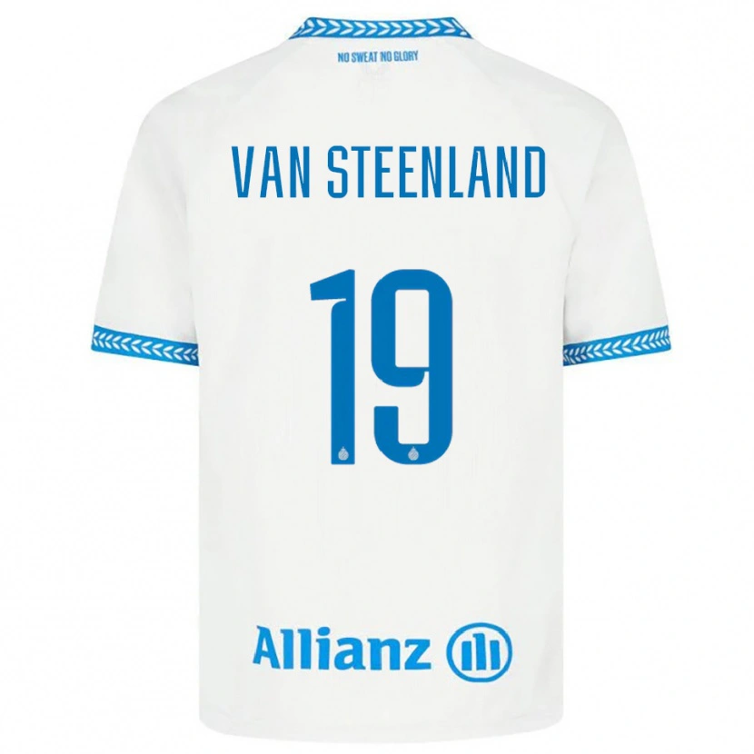 Danxen Homem Camisola Gilles Van Steenland #19 Azul Branco Alternativa 2025/26 Camisa Brasil