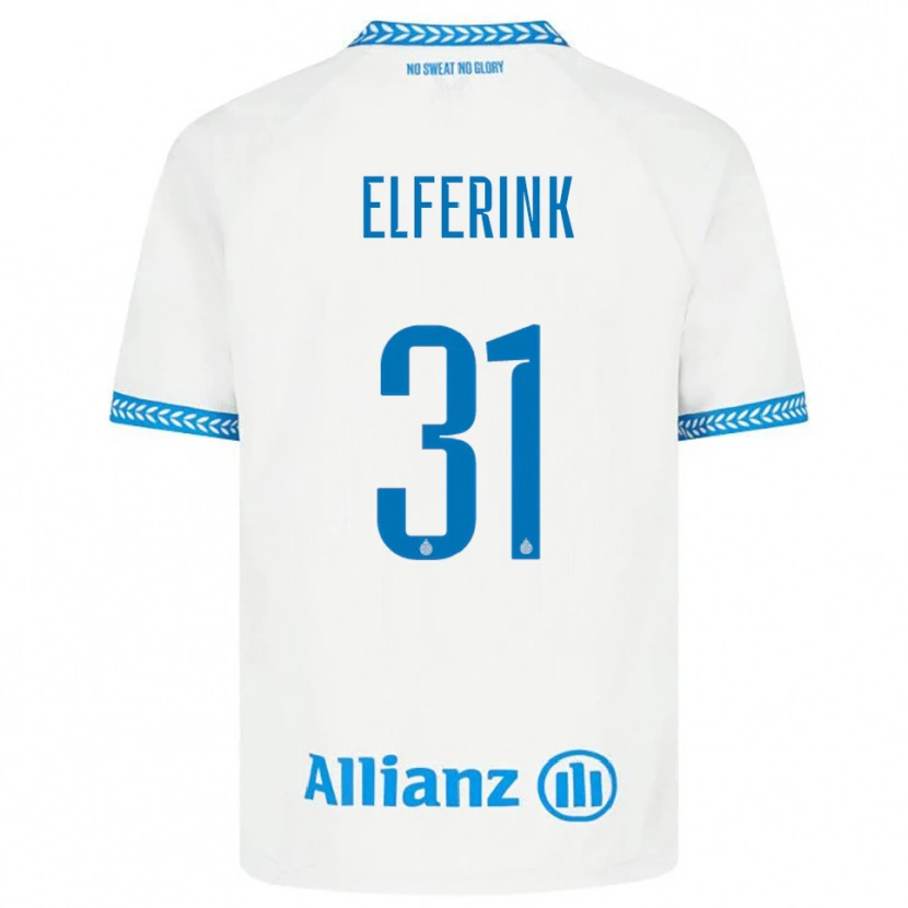 Danxen Homem Camisola Marie Elferink #31 Azul Branco Alternativa 2025/26 Camisa Brasil