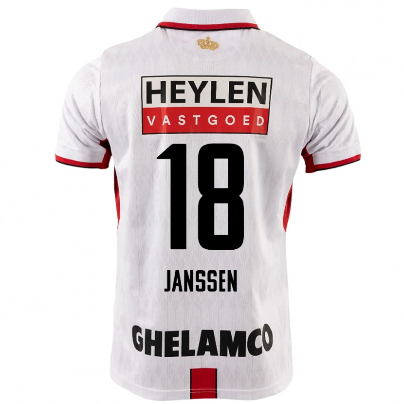 Danxen Homem Camisola Vincent Janssen #18 Branco Vermelho Alternativa 2025/26 Camisa Brasil