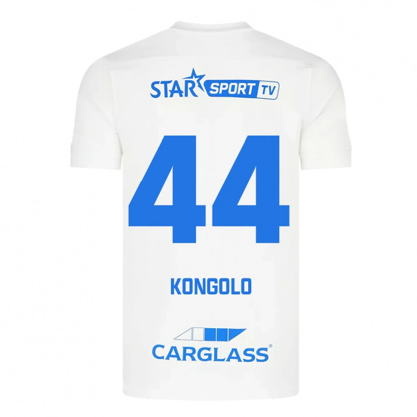 Danxen Homem Camisola Josué Kongolo #44 Branco Azul Alternativa 2025/26 Camisa Brasil