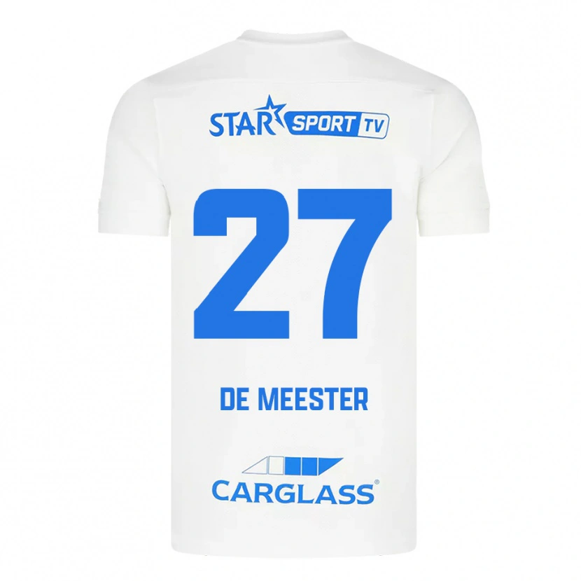 Danxen Homem Camisola Joyce De Meester #27 Branco Azul Alternativa 2025/26 Camisa Brasil