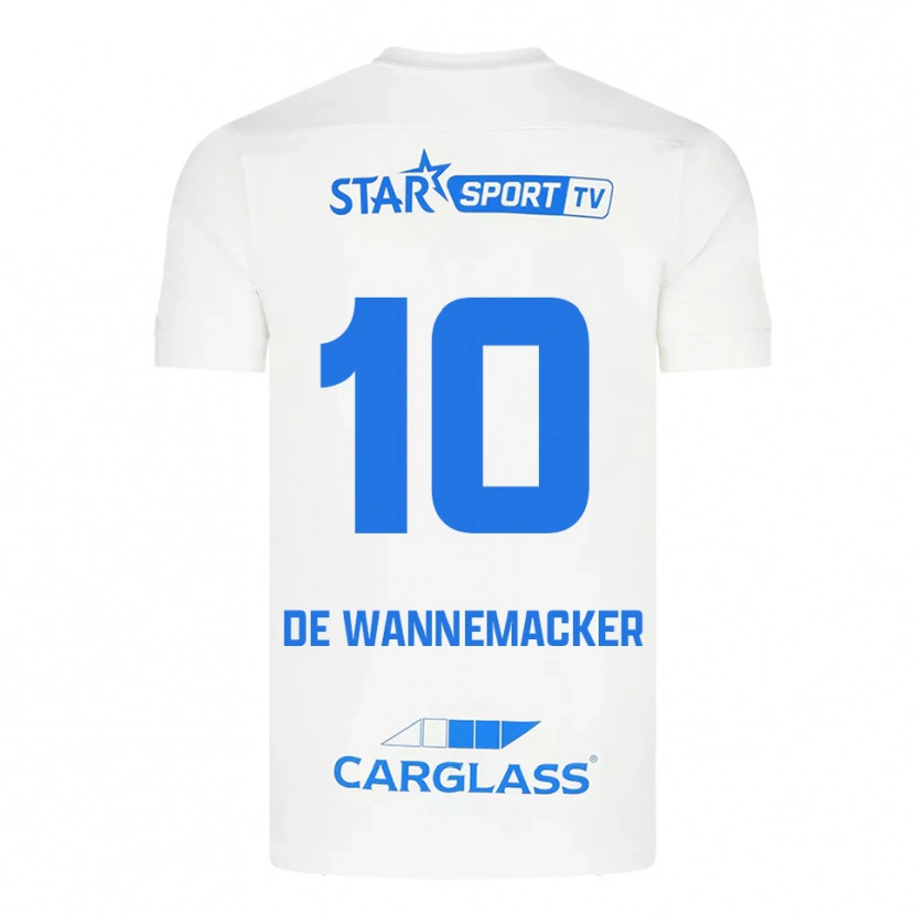 Danxen Homem Camisola August De Wannemacker #10 Branco Azul Alternativa 2025/26 Camisa Brasil
