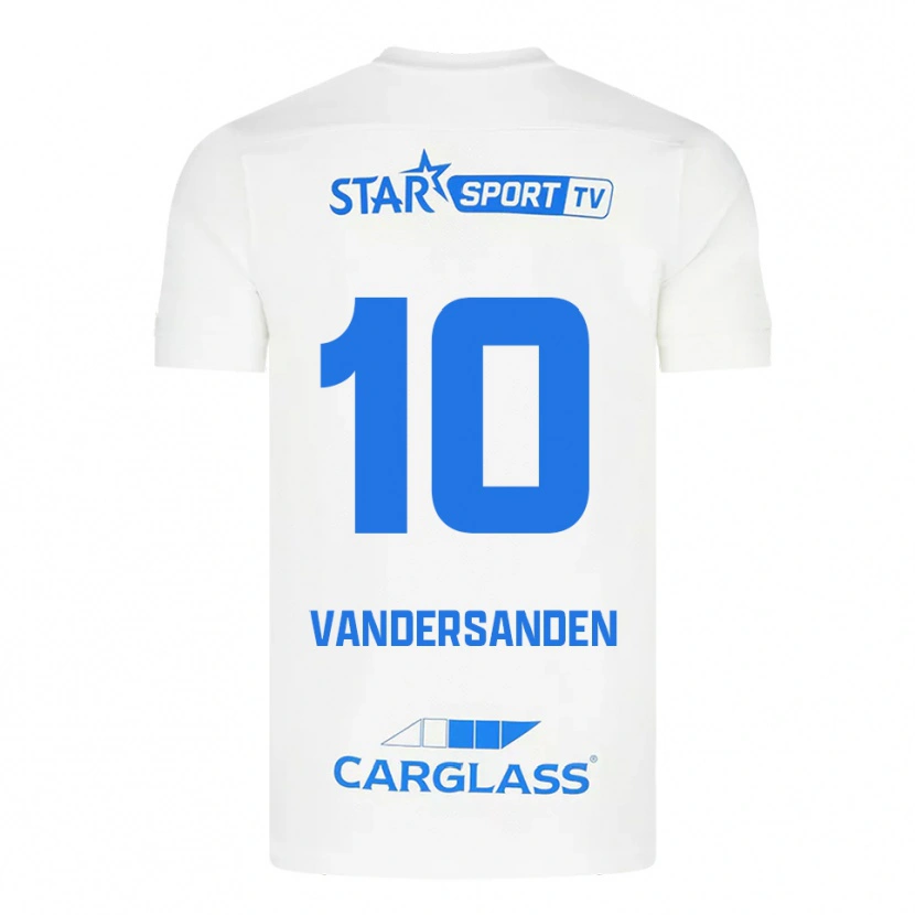 Danxen Homem Camisola Sien Vandersanden #10 Branco Azul Alternativa 2025/26 Camisa Brasil