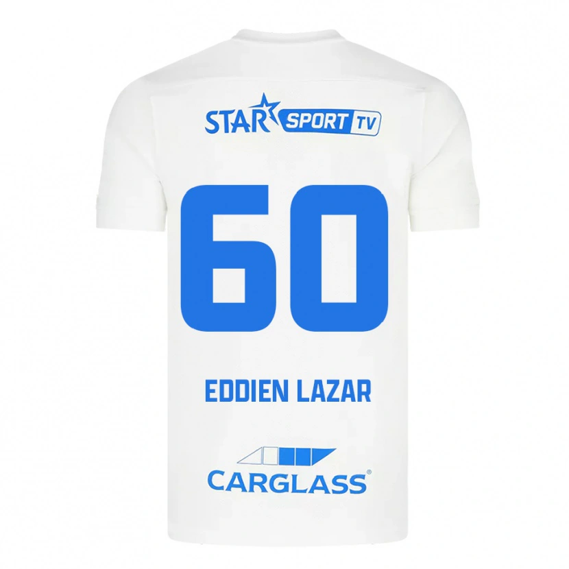 Danxen Homem Camisola Saif Eddien Lazar #60 Branco Azul Alternativa 2025/26 Camisa Brasil