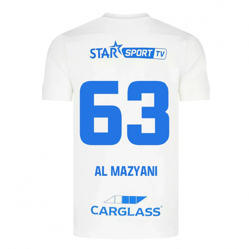 Danxen Homem Camisola Faissal Al Mazyani #63 Branco Azul Alternativa 2025/26 Camisa Brasil