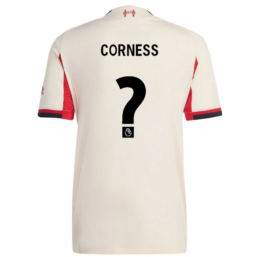 Danxen Homem Camisola Dominic Corness #0 Branco Preto Alternativa 2025/26 Camisa Brasil