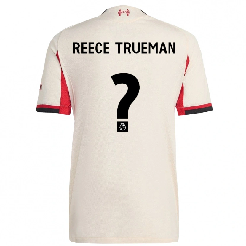Danxen Homem Camisola Reece Trueman #0 Branco Preto Alternativa 2025/26 Camisa Brasil
