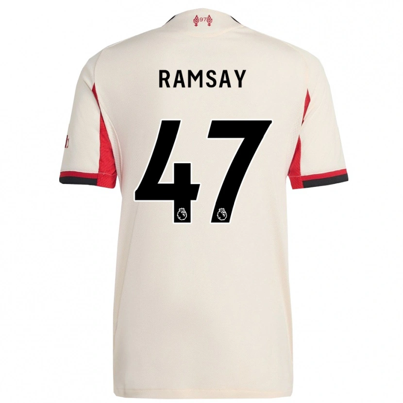 Danxen Homem Camisola Calvin Ramsay #47 Branco Preto Alternativa 2025/26 Camisa Brasil