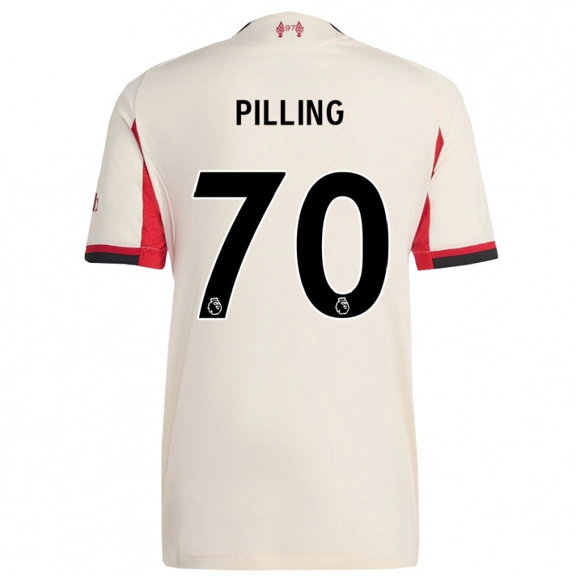 Danxen Homem Camisola Tommy Pilling #70 Branco Preto Alternativa 2025/26 Camisa Brasil