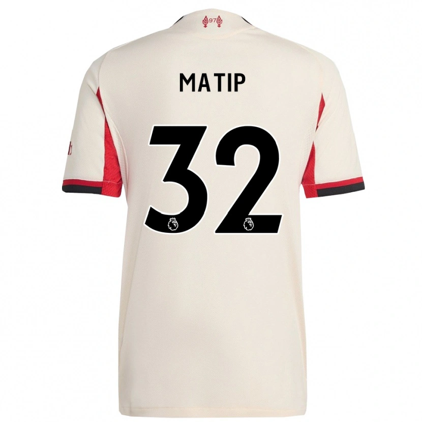 Danxen Homem Camisola Joel Matip #32 Branco Preto Alternativa 2025/26 Camisa Brasil