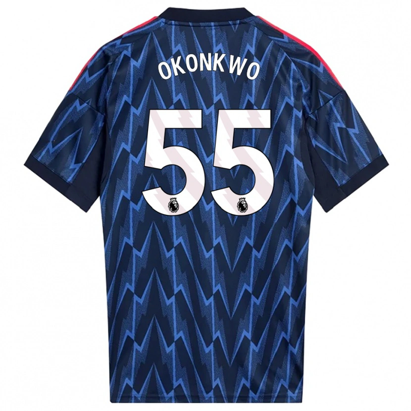 Danxen Homem Camisola Brian Okonkwo #55 Marinho Vermelho Alternativa 2025/26 Camisa Brasil