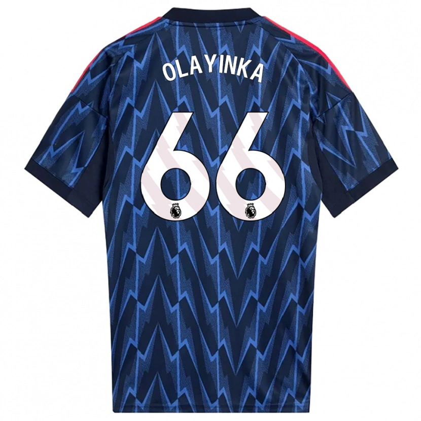 Danxen Homem Camisola James Olayinka #66 Marinho Vermelho Alternativa 2025/26 Camisa Brasil