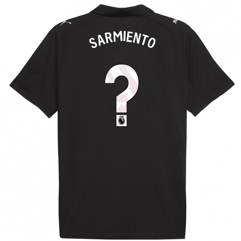 Danxen Homem Camisola Darío Sarmiento #0 Preto Branco Alternativa 2025/26 Camisa Brasil