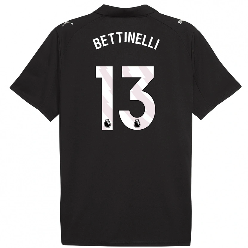 Danxen Homem Camisola Marcus Bettinelli #13 Preto Branco Alternativa 2025/26 Camisa Brasil