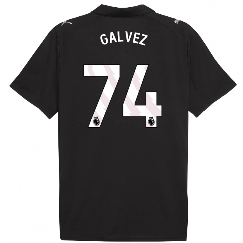 Danxen Homem Camisola Tomas Galvez #74 Preto Branco Alternativa 2025/26 Camisa Brasil