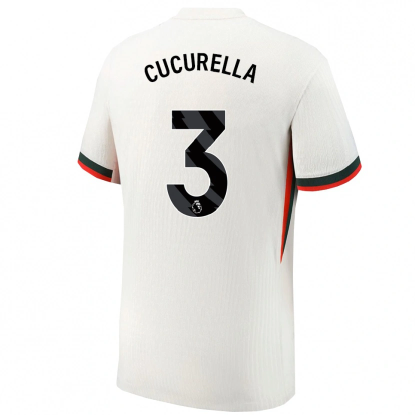 Danxen Homem Camisola Marc Cucurella #3 Branco Verde Alternativa 2025/26 Camisa Brasil