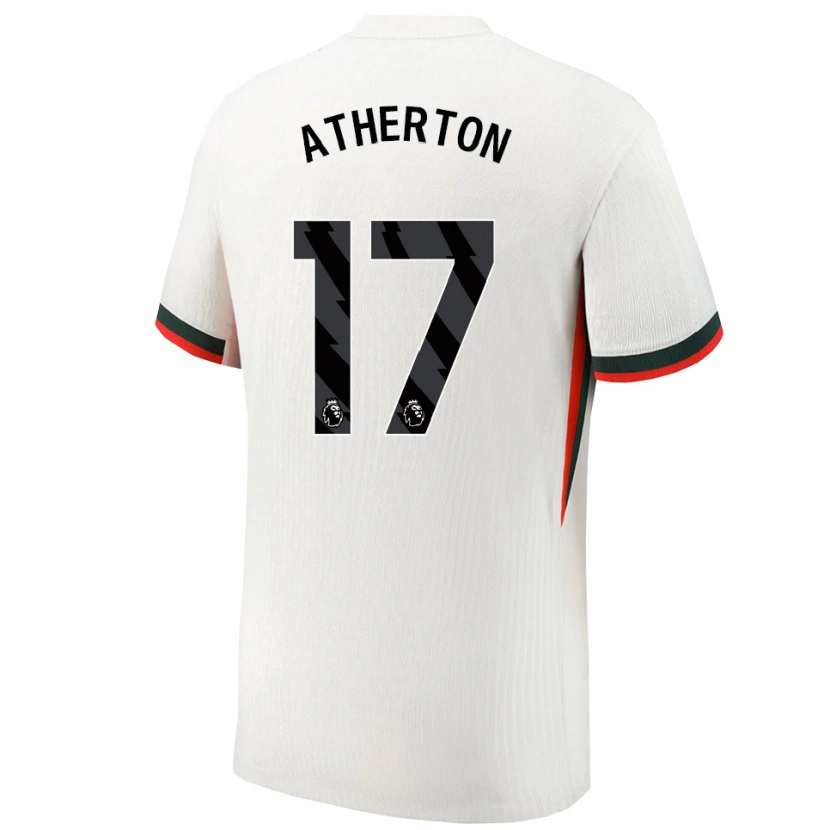 Danxen Homem Camisola Chris Atherton #17 Branco Verde Alternativa 2025/26 Camisa Brasil