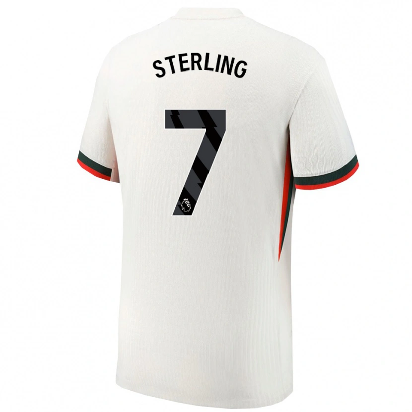 Danxen Homem Camisola Raheem Sterling #7 Branco Verde Alternativa 2025/26 Camisa Brasil