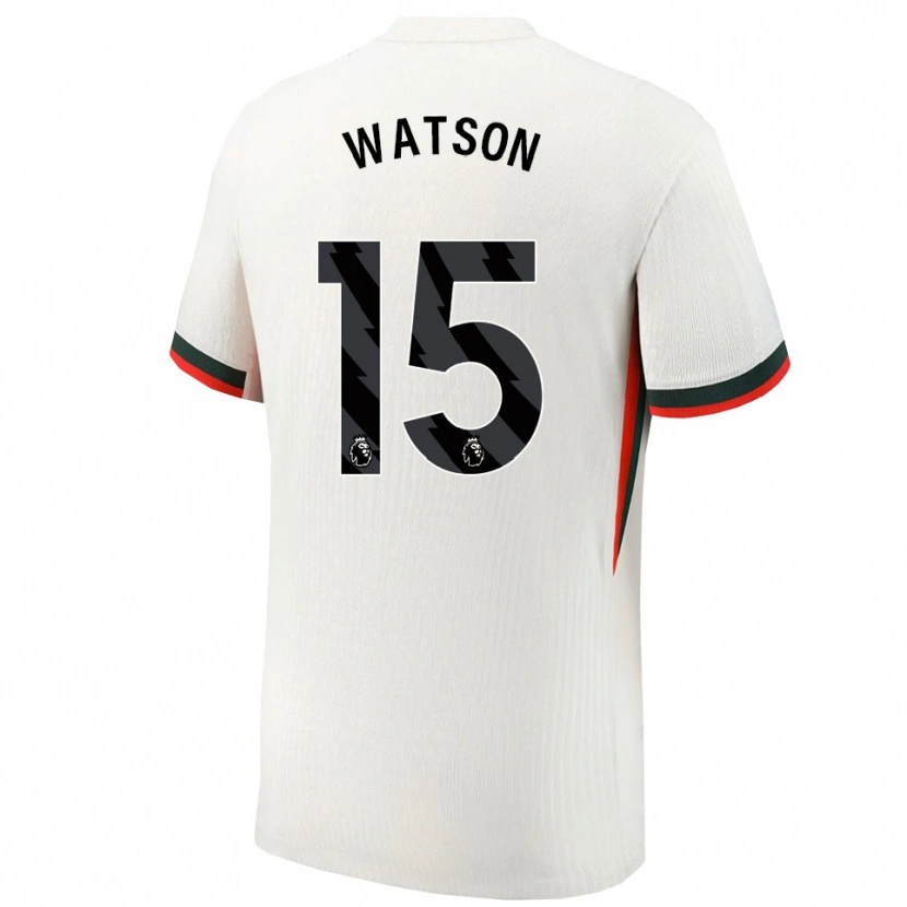 Danxen Homem Camisola Reggie Watson #15 Branco Verde Alternativa 2025/26 Camisa Brasil