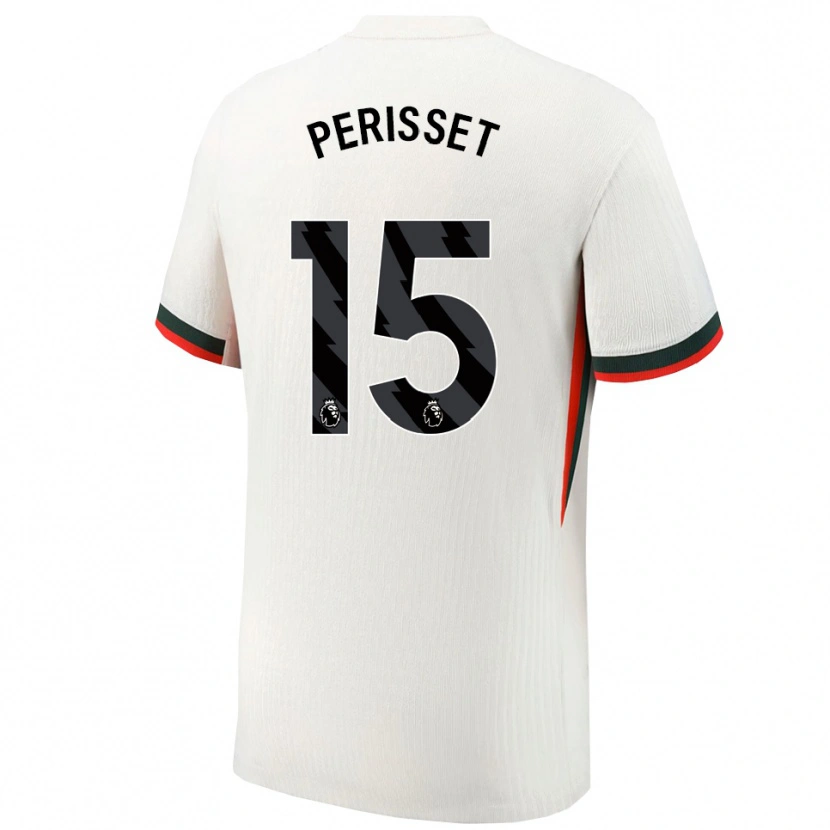 Danxen Homem Camisola Eve Perisset #15 Branco Verde Alternativa 2025/26 Camisa Brasil