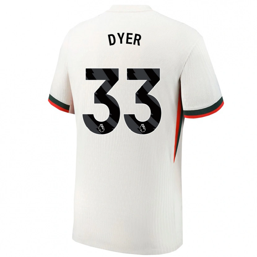 Danxen Homem Camisola Kiano Dyer #33 Branco Verde Alternativa 2025/26 Camisa Brasil