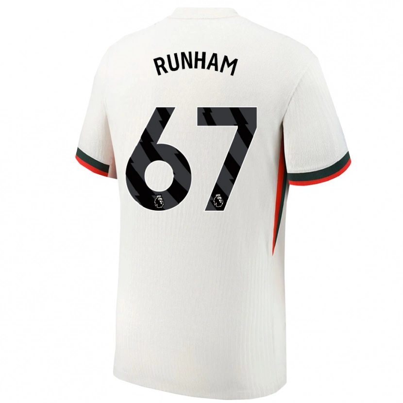 Danxen Homem Camisola Frankie Runham #67 Branco Verde Alternativa 2025/26 Camisa Brasil