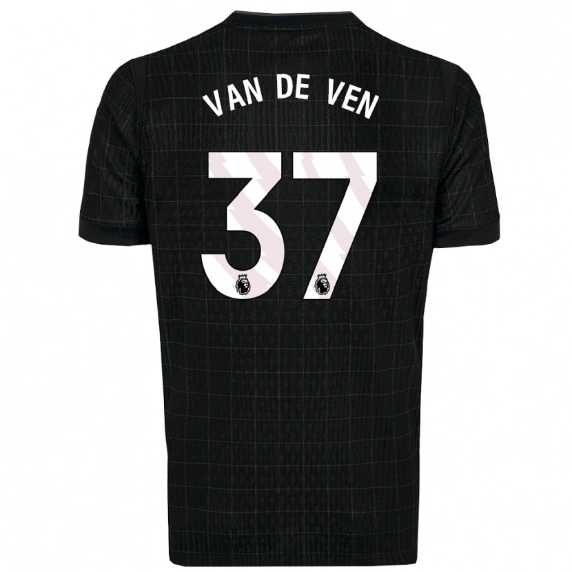 Danxen Homem Camisola Micky Van De Ven #37 Preto Cinza Alternativa 2025/26 Camisa Brasil