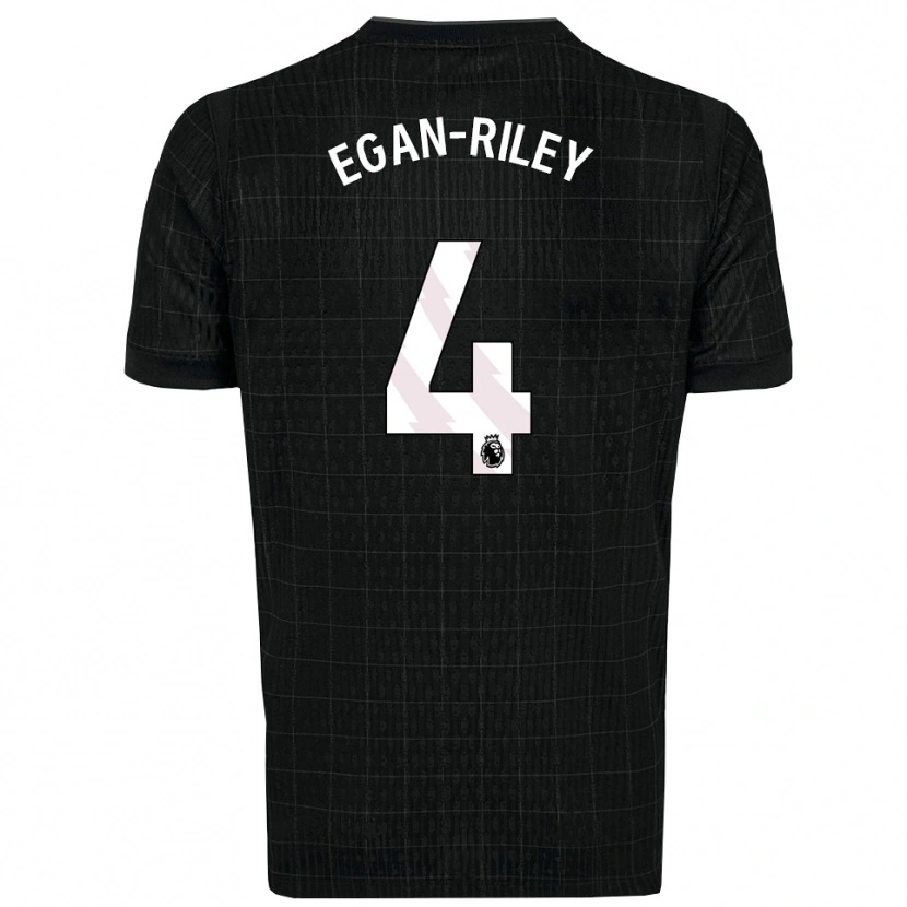 Danxen Homem Camisola Roman Egan-Riley #4 Preto Cinza Alternativa 2025/26 Camisa Brasil